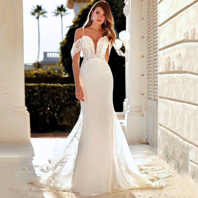 Sexy Wedding Dress-Off Shoulder Mermaid Lace Wedding Dress | Wedding Dresses