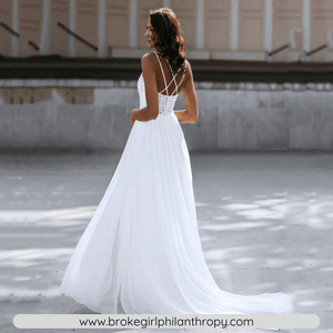 Sexy Wedding Dress-Sequin A Line Beach Wedding Dress | Wedding Dresses
