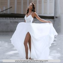 Load image into Gallery viewer, Sexy Wedding Dress-Sequin A Line Beach Wedding Dress | Wedding Dresses
