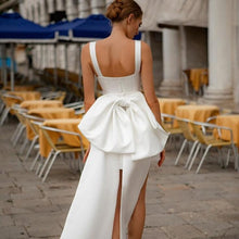 Load image into Gallery viewer, Short Wedding Dress-Sexy Short Wedding Dress |  Bow Detail | Wedding &amp; Bridal Party Dresses
