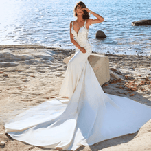 Load image into Gallery viewer, Mermaid Wedding Dress-Sweetheart Illusion Wedding Dress. | Wedding Dresses
