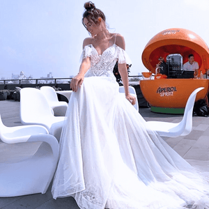 Sexy Wedding Dress-Sweetheart Ruffles Backless Chapel Train | Wedding Dresses