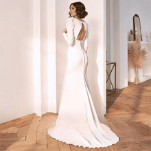Load image into Gallery viewer, Sexy Wedding Dress-Sexy Backless V Neck Spandex Beach Wedding Dress | Wedding Dresses
