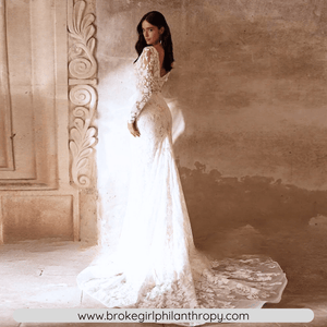 Mermaid Wedding Dress-Sexy V Neck Lace Wedding Dress | Wedding Dresses