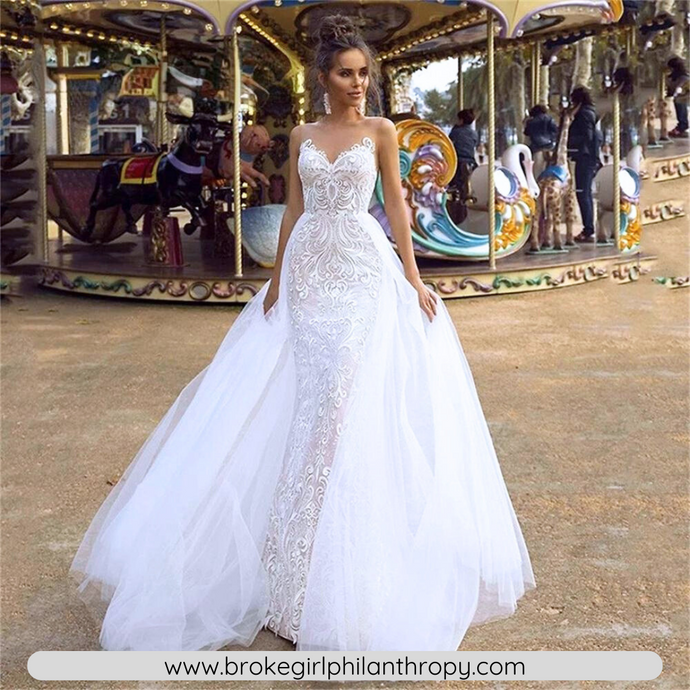 Mermaid Wedding Dress-Sexy Lace Bohemian Wedding Dress | Wedding Dresses