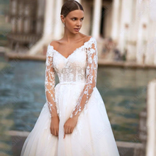 Load image into Gallery viewer, Sexy Wedding Dress-V Neck Lace Wedding Dress | Wedding Dresses
