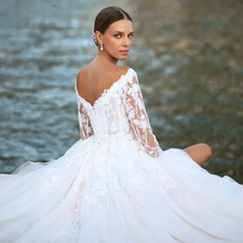 Load image into Gallery viewer, Sexy Wedding Dress-V Neck Lace Wedding Dress | Wedding Dresses
