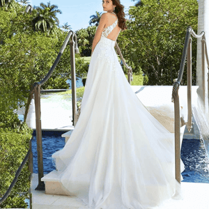 Sexy Wedding Dress | Halter Neck Backless Bridal Gown | Wedding Dresses