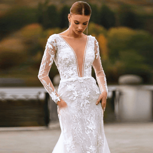 Mermaid Wedding Dress-Sexy Backless Lace Vintage Wedding Dress | Wedding Dresses