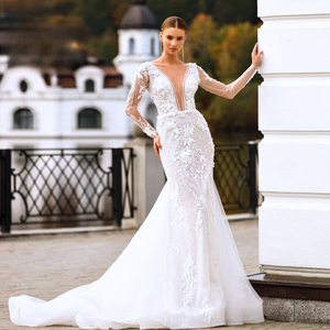 Mermaid Wedding Dress-Sexy Backless Lace Vintage Wedding Dress | Wedding Dresses