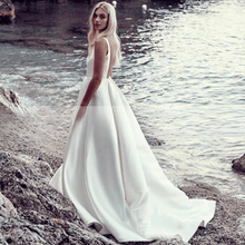 Load image into Gallery viewer, Sexy Wedding Dress-Minimalist Beach Wedding Dress Broke Girl Philanthropy
