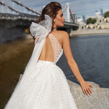 Load image into Gallery viewer, Sexy Wedding Dress-Princess Halter Neck Beach Wedding Dress | Wedding Dresses
