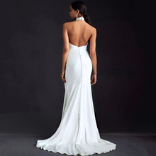 Load image into Gallery viewer, Halter Neck Mermaid Wedding Dress-Simple Sexy Wedding Dress | Wedding Dresses
