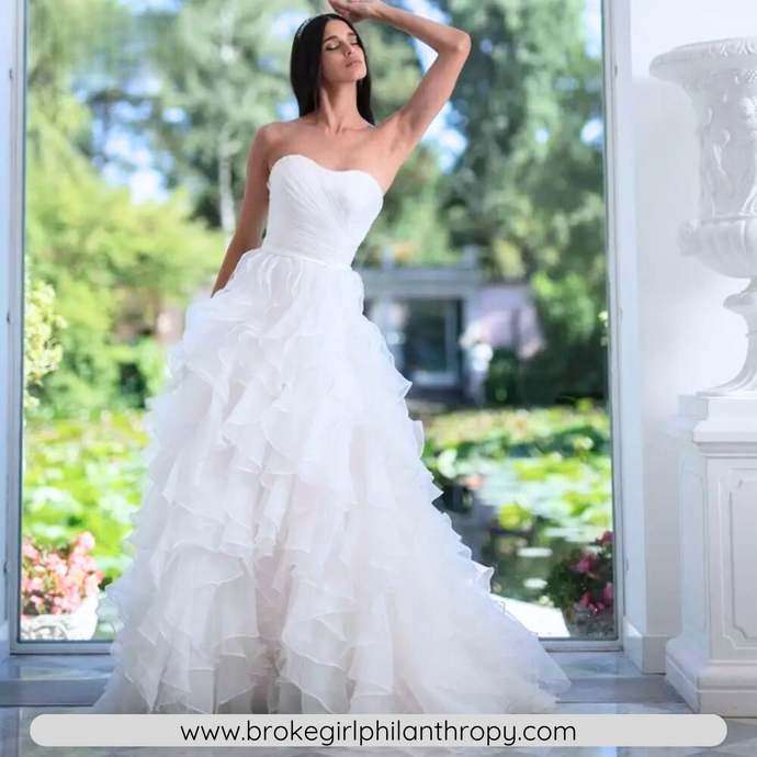 Sexy Wedding Dress-Sweetheart Tulle Wedding Dress Broke Girl Philanthropy