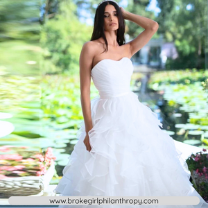 Sexy Wedding Dress-Sweetheart Tulle Wedding Dress Broke Girl Philanthropy