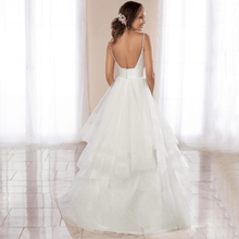 Load image into Gallery viewer, Simple Beach Wedding Dress | Ruffled Backless Beach Bridal Gown Broke Girl Philanthropy
