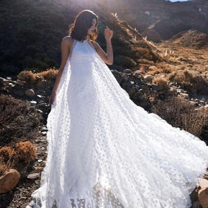 Simple Wedding Dress-Lace Backless Beach Wedding Dress | Wedding Dresses