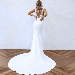 Sexy Wedding Dress-Simple Mermaid Beach Wedding Dress | Wedding Dresses