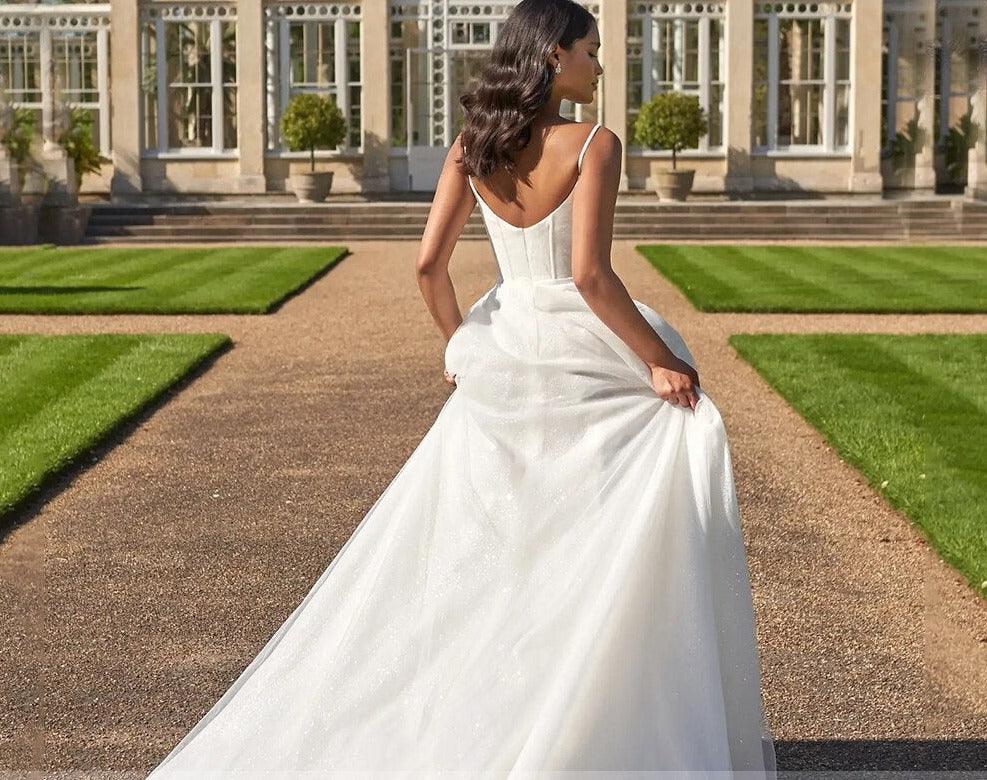 Simple Wedding Dress-Backless Beach Wedding Dress | Wedding & Bridal Party Dresses