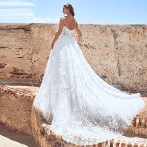 Vintage Wedding Dress-A Line Strapless Wedding Gown | Wedding Dresses