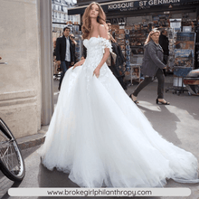Load image into Gallery viewer, Lace Wedding Dress-Sweetheart A Line Wedding Dress | Wedding Dresses
