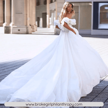 Load image into Gallery viewer, Backless Wedding Dress-Sweetheart Puffy Skirt Bridal Gown | Wedding Dresses
