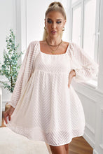 Load image into Gallery viewer, Womens Mini Dress-Textured Square Neck Mini Dress | Dress
