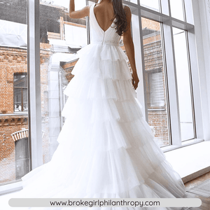 Princess Wedding Dress- Ruffle Beading Gown | Wedding Dresses