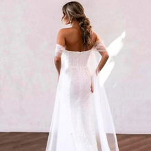 Load image into Gallery viewer, Sexy Mermaid Wedding Dress in Off Shoulder Design with Beading
