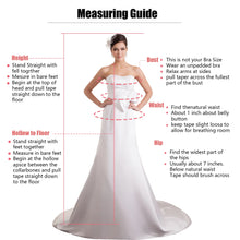 Load image into Gallery viewer, A Line Wedding Dress-V-Neck Off Shoulder Bridal Gown | Wedding Dresses
