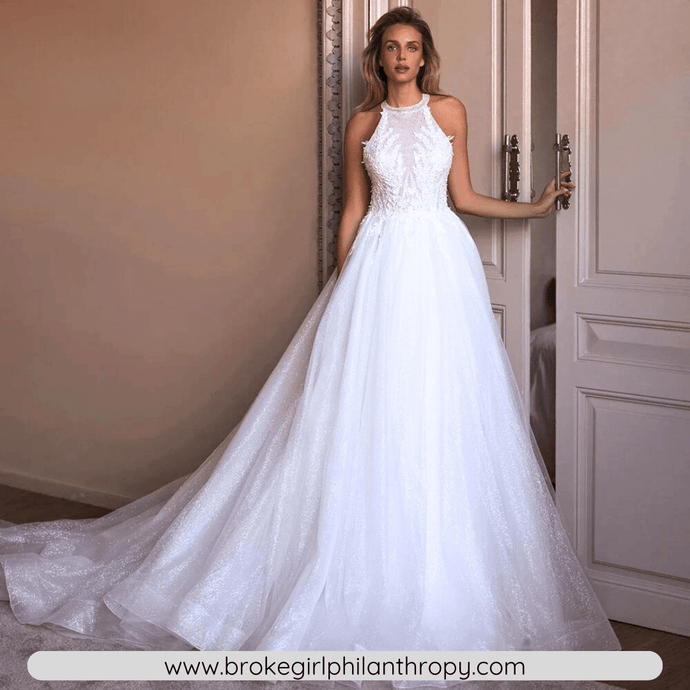 Vintage Lace Wedding Dress- Backless O Neck Bridal Gown | Wedding Dresses