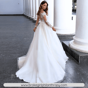 Vintage Lace Wedding Dress- Long Sleeve Princess Wedding Dress | Wedding Dresses