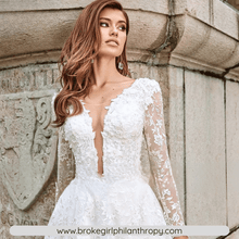 Load image into Gallery viewer, Lace Wedding Dress-Vintage Sexy A Line Beach Wedding Dress | Wedding Dresses
