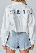 Load image into Gallery viewer, Tassel Sequin Denim Jacket
