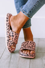 Load image into Gallery viewer, Pink Leopard Print Thick Sole Slip On Slippers | Shoes &amp; Bags/Slippers
