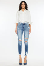 Load image into Gallery viewer, High Rise Frayed Ankle Skinny Jeans
