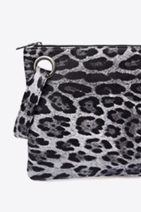 Leopard Print Eco Friendly Leather Wristlet