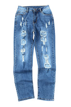 Load image into Gallery viewer, Buttoned Pockets Distressed Jeans | Bottoms/Jeans
