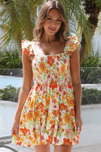 Load image into Gallery viewer, Mini Dress | Multi-Color Ruffled Sleeveless High Rise Floral
