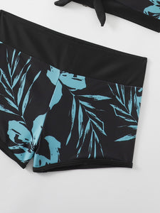 Womens Swimsuit Bikini-Printed Halter Neck Two-Piece Bikini Set | swimsuit