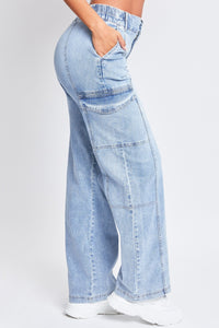 Cargo Jeans | High-Rise Straight Cargo Jeans