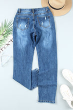 Load image into Gallery viewer, Buttoned Pockets Distressed Jeans | Bottoms/Jeans
