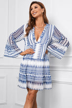 Load image into Gallery viewer, Tiered Dress | Flared Sleeves Printed Dress
