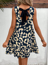 Load image into Gallery viewer, Tank Dress | Tied Leopard Round Neck Tank Dress
