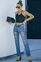 Load image into Gallery viewer, Buttoned Pockets Distressed Jeans | Bottoms/Jeans
