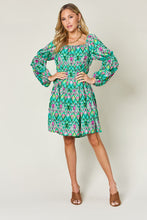 Load image into Gallery viewer, Womens Dress | Double Take Full Size Printed Long Sleeve Dress | Dresses/Floral Dresses
