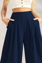 Load image into Gallery viewer, Womens Wide Leg Pants | Pocketed High Waist Wide Leg Pants | pants
