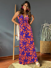 Load image into Gallery viewer, Womens Cami Dress | Twisted Printed V-Neck Cami Dress | maxi dress
