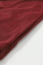 Load image into Gallery viewer, Fiery Red Exposed Seam Twist Open Back Oversized Sweatshirt
