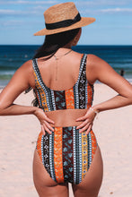 Load image into Gallery viewer, Bohemian Print High Waist Bikini Set | Swimwear/Bikinis
